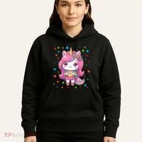 Happy Dot Day Unicorn Dots For Girl Hoodie thumb 5