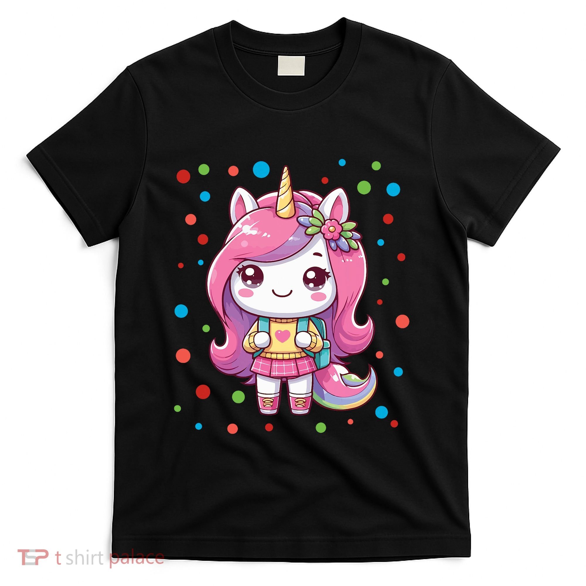 Happy Dot Day Unicorn Dots For Girl T-Shirt