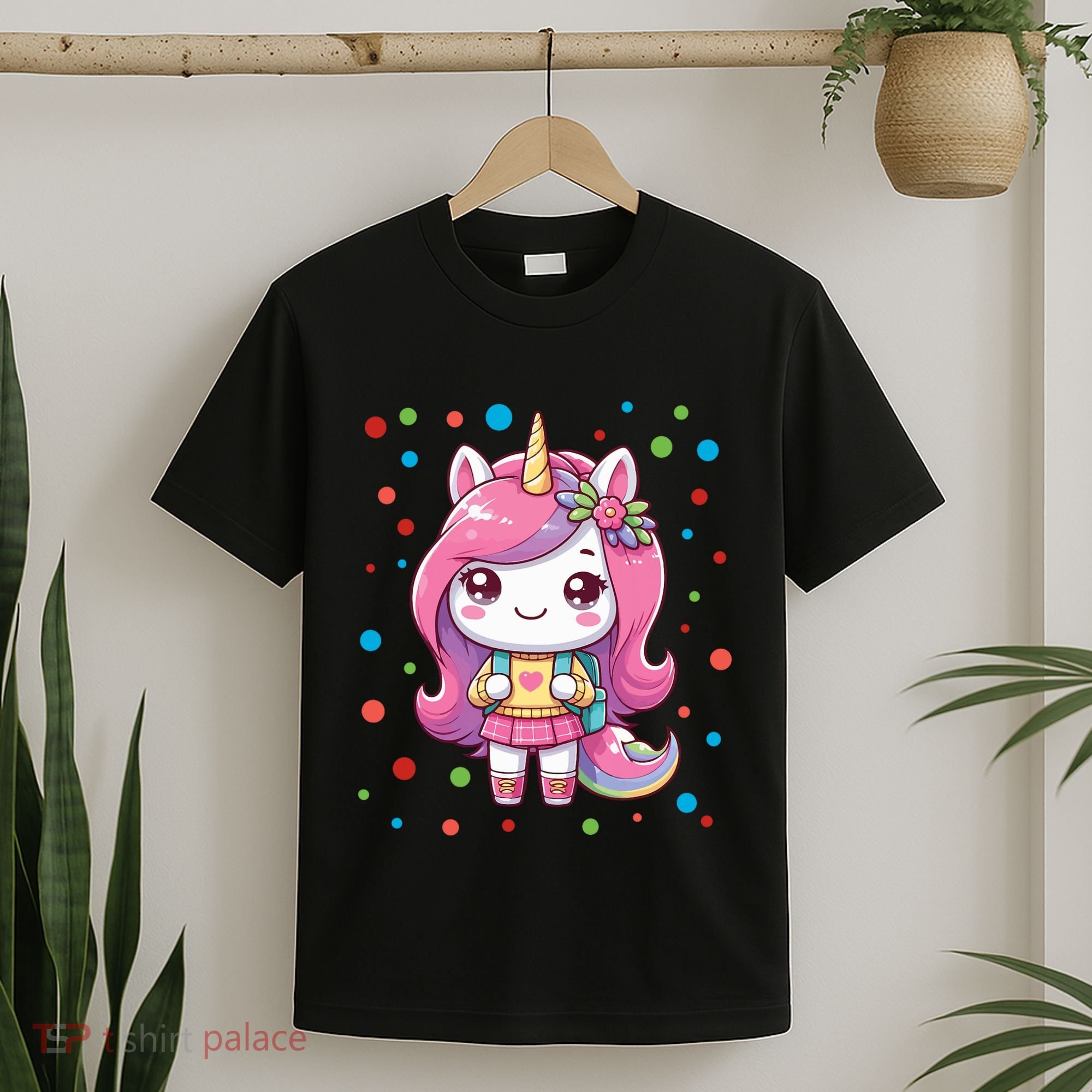 Happy Dot Day Unicorn Dots For Girl T-Shirt