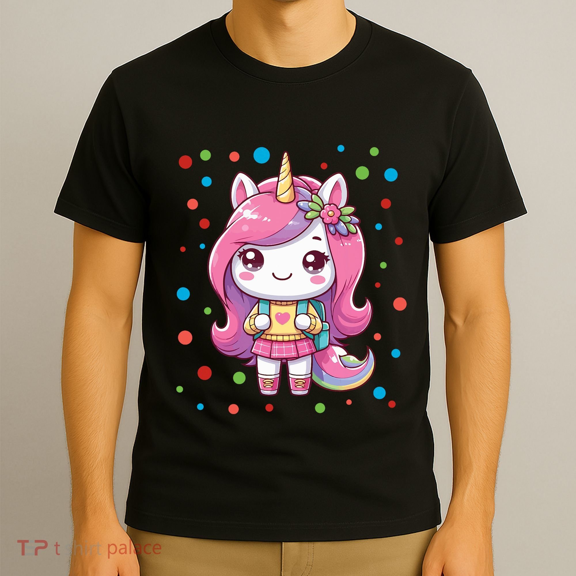 Happy Dot Day Unicorn Dots For Girl T-Shirt