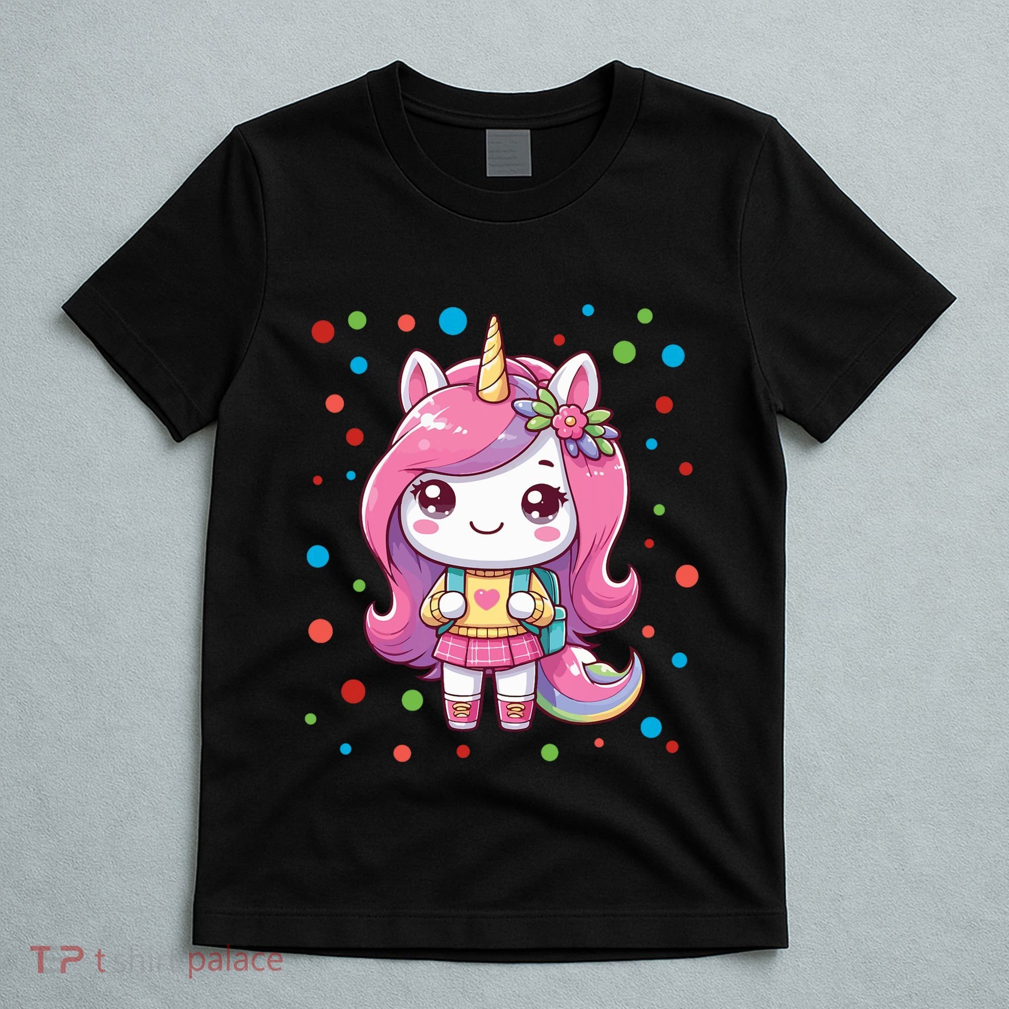 Happy Dot Day Unicorn Dots For Girl T-Shirt