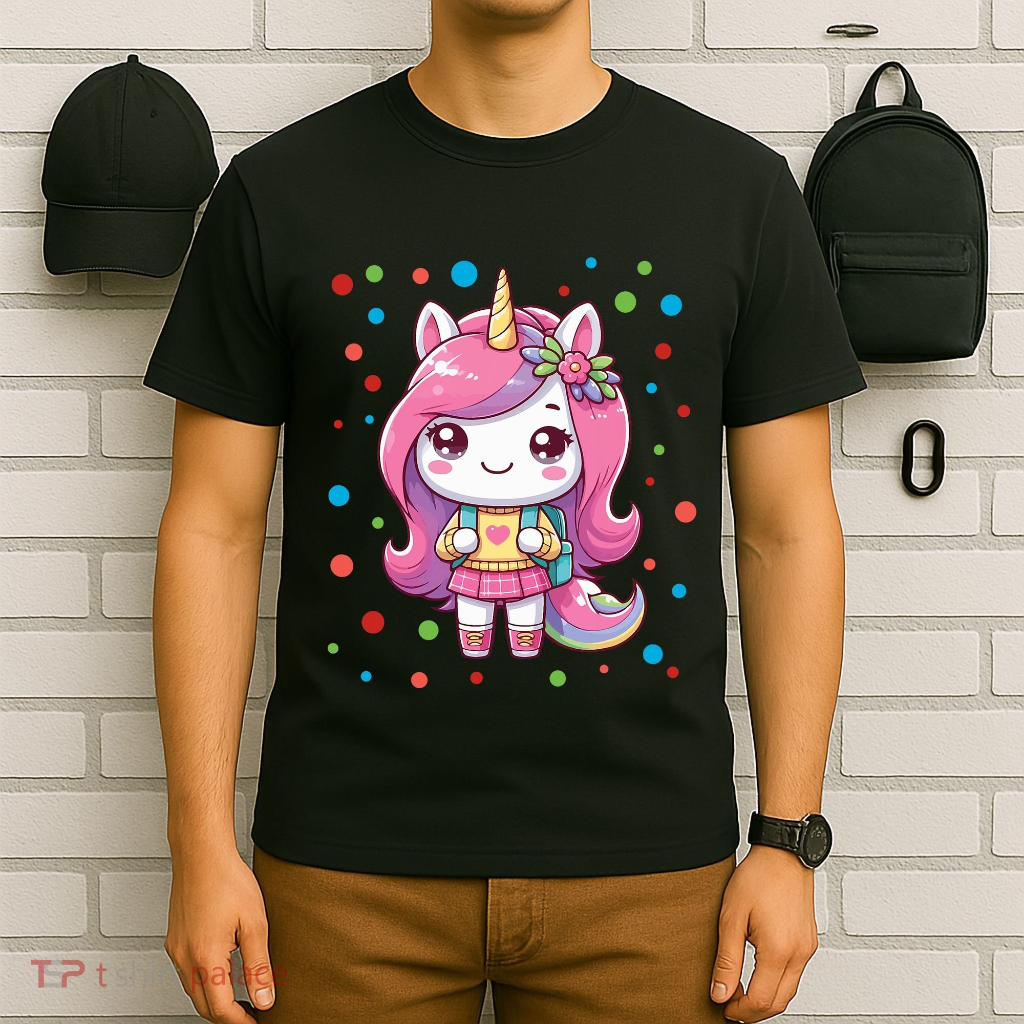 Happy Dot Day Unicorn Dots For Girl T-Shirt