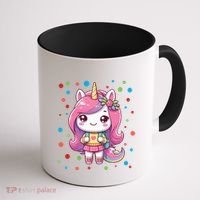 Happy Dot Day Unicorn Dots For Girl Coffee Mug thumb 1