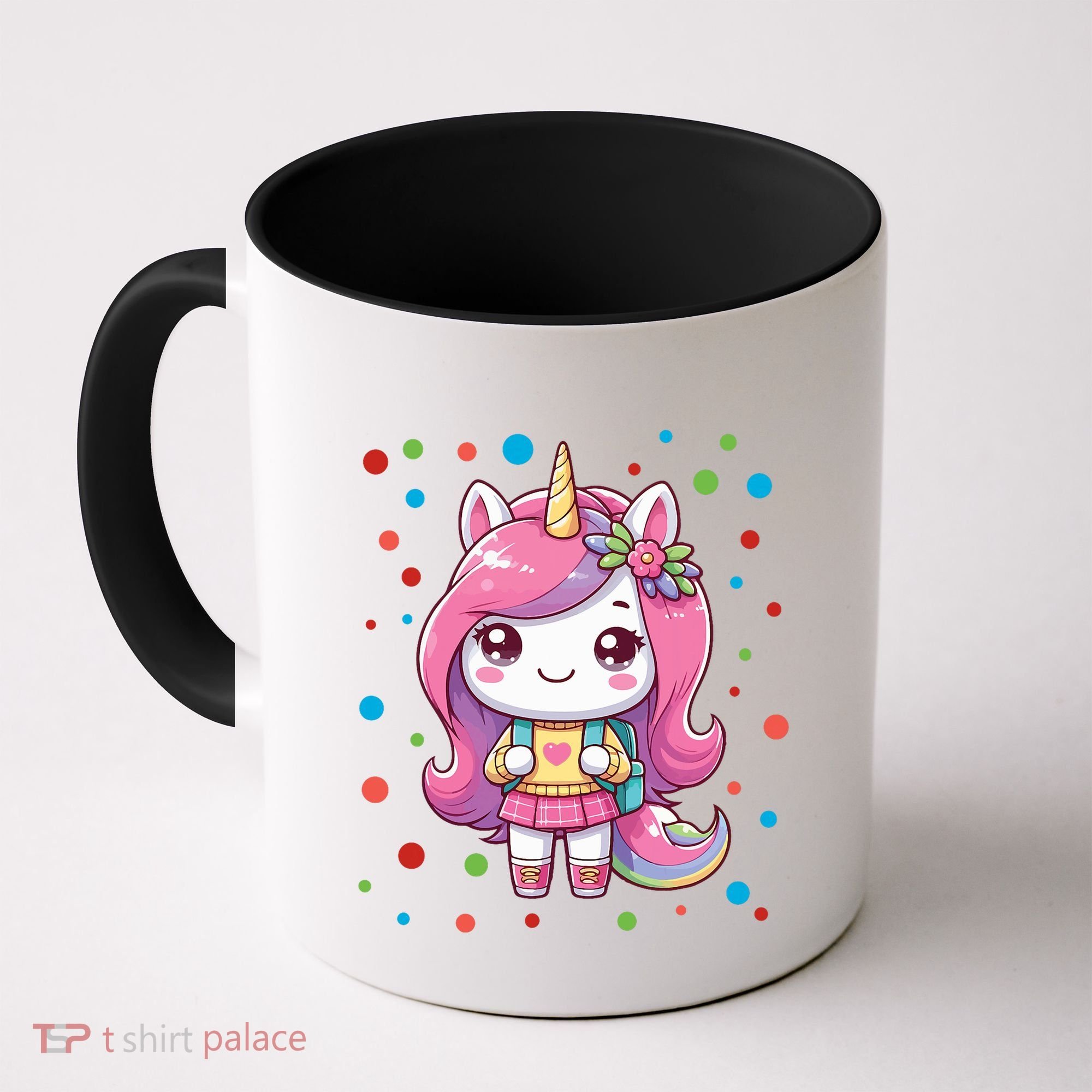Happy Dot Day Unicorn Dots For Girl Coffee Mug