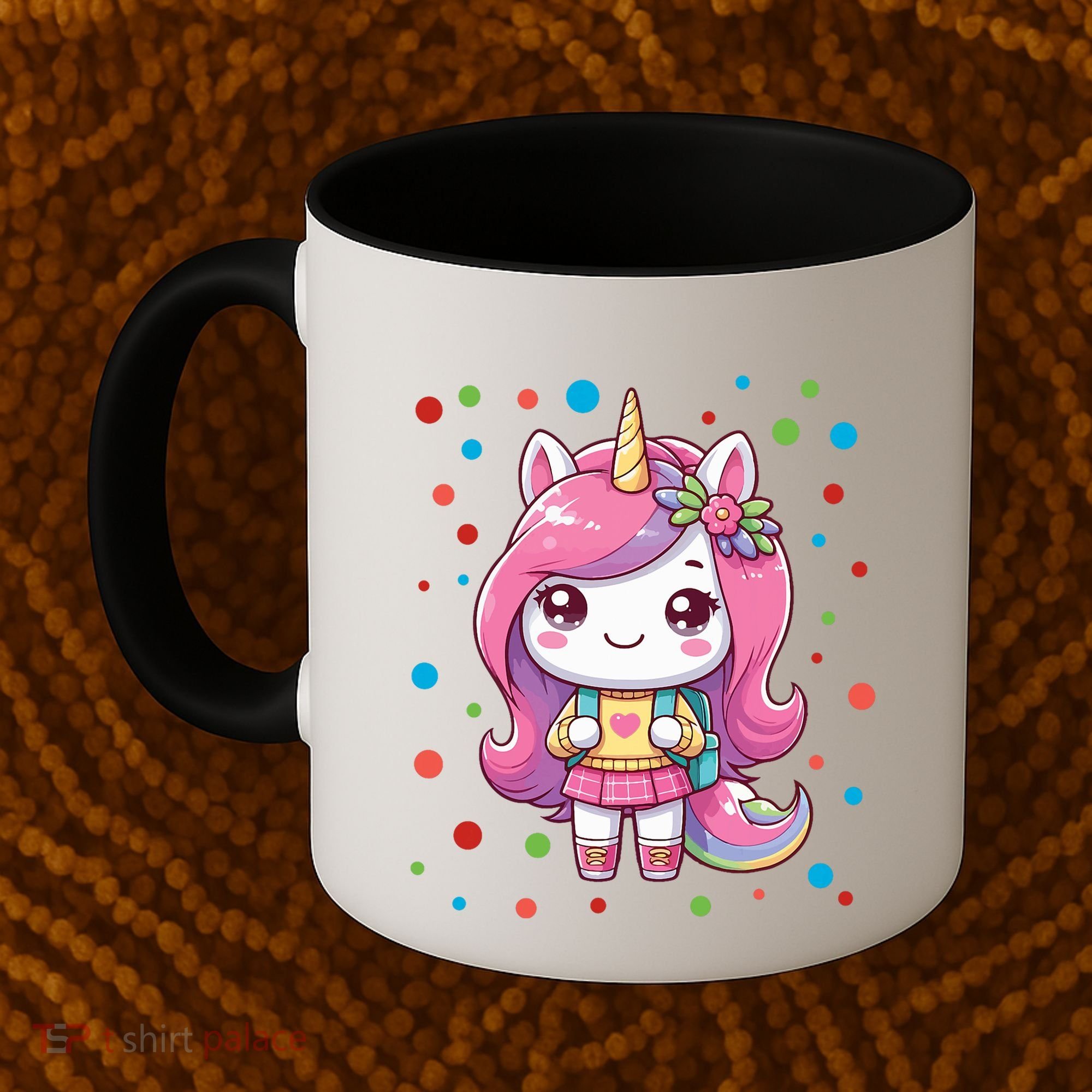 Happy Dot Day Unicorn Dots For Girl Coffee Mug