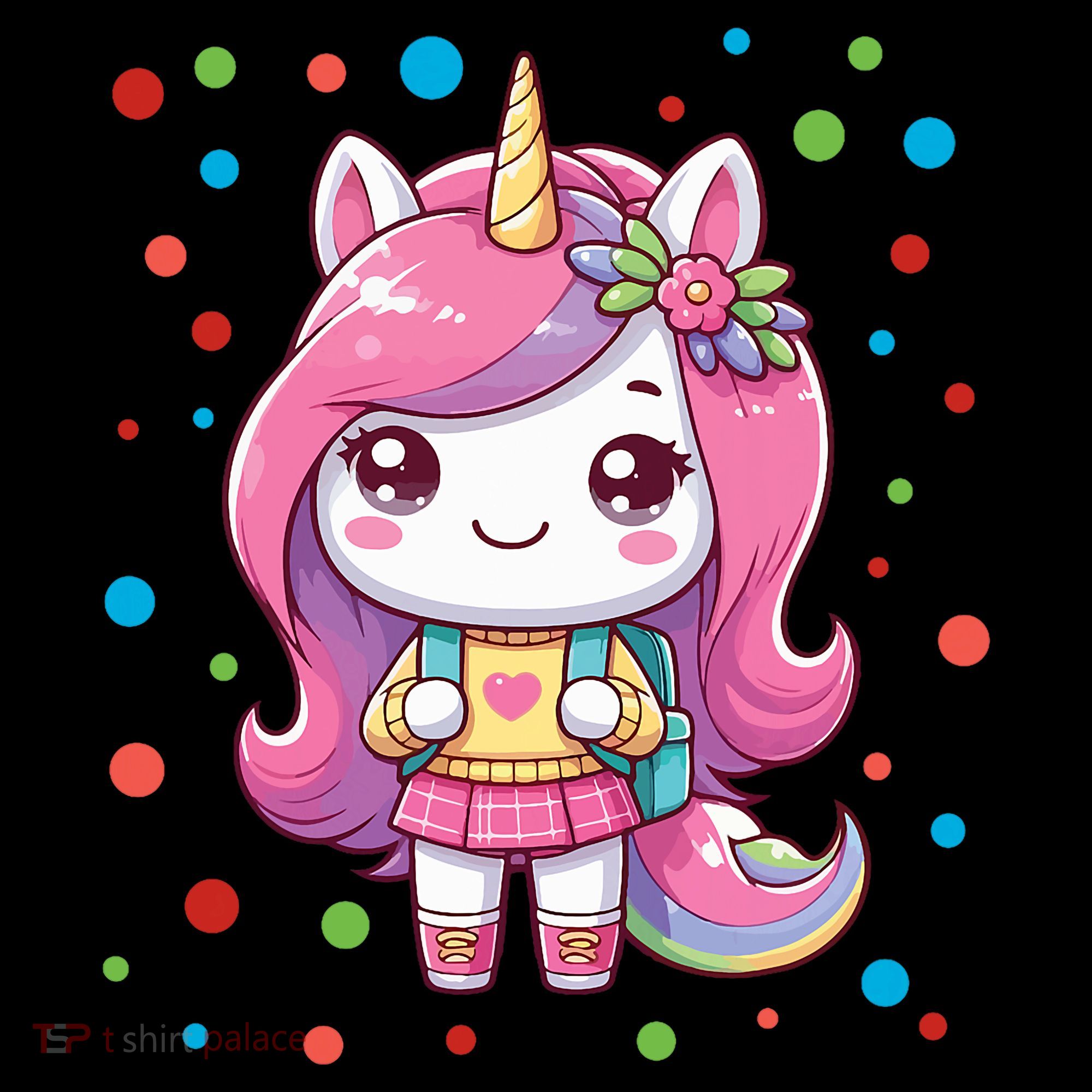 Happy Dot Day Unicorn Dots For Girl Coffee Mug