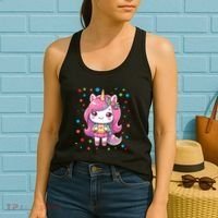 Happy Dot Day Unicorn Dots For Girl Women's Tank Top thumb 2