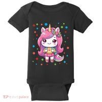 Happy Dot Day Unicorn Dots For Girl Baby Bodysuit thumb 0