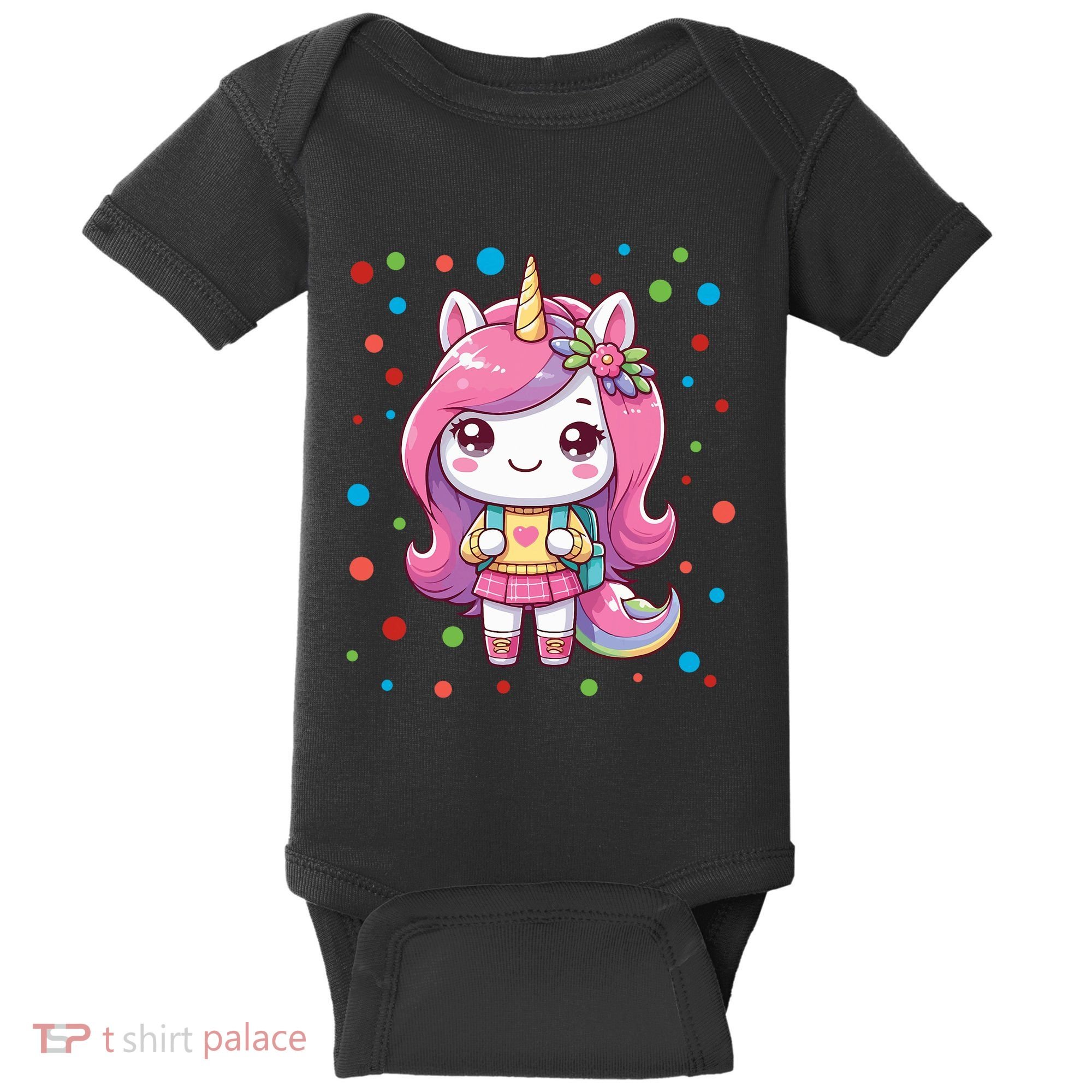 Happy Dot Day Unicorn Dots For Girl Baby Bodysuit