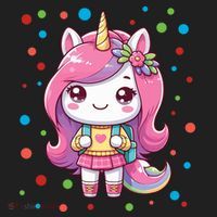 Happy Dot Day Unicorn Dots For Girl Hat thumb 2