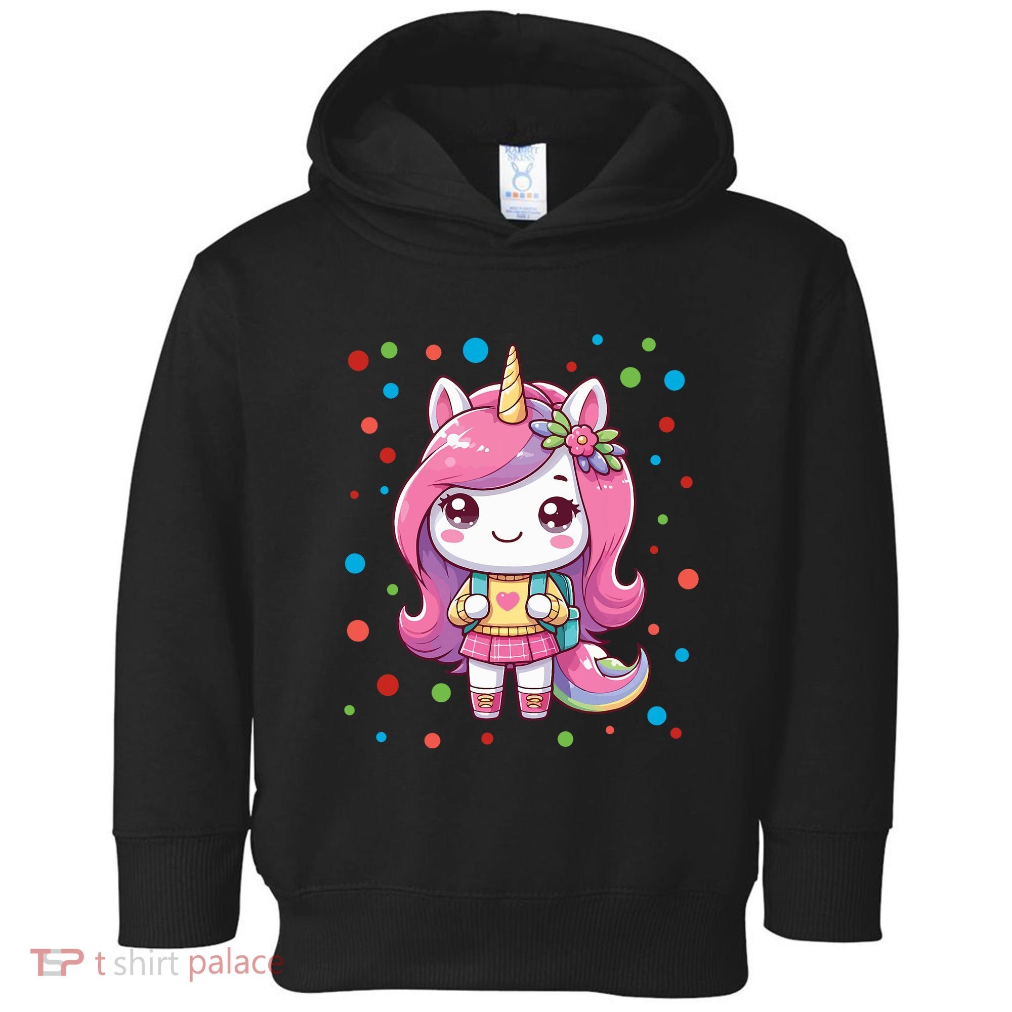 Happy Dot Day Unicorn Dots For Girl Toddler Hoodie