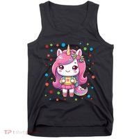 Happy Dot Day Unicorn Dots For Girl Tank Top thumb 0