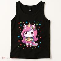 Happy Dot Day Unicorn Dots For Girl Tank Top thumb 2