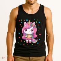 Happy Dot Day Unicorn Dots For Girl Tank Top thumb 3