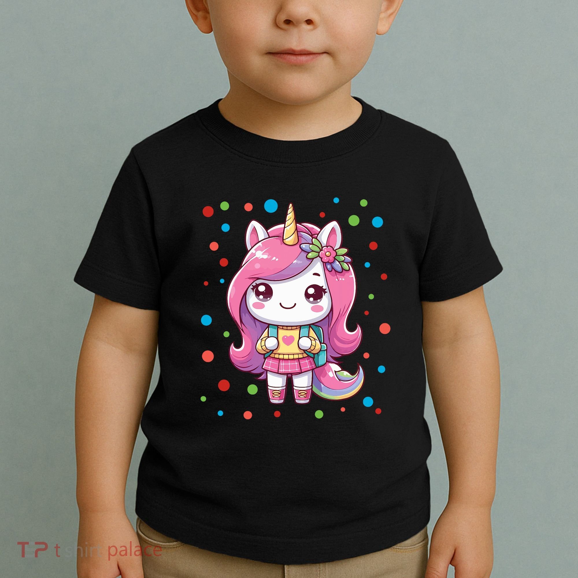 Happy Dot Day Unicorn Dots For Girl Toddler T-Shirt