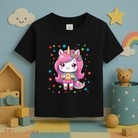Happy Dot Day Unicorn Dots For Girl Toddler T-Shirt thumb 3