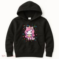 Happy Dot Day Unicorn Dots For Girl Kids Hoodie thumb 0