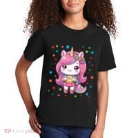 Happy Dot Day Unicorn Dots For Girl Kids T-Shirt thumb 2