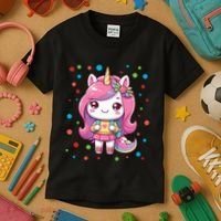 Happy Dot Day Unicorn Dots For Girl Kids T-Shirt thumb 3