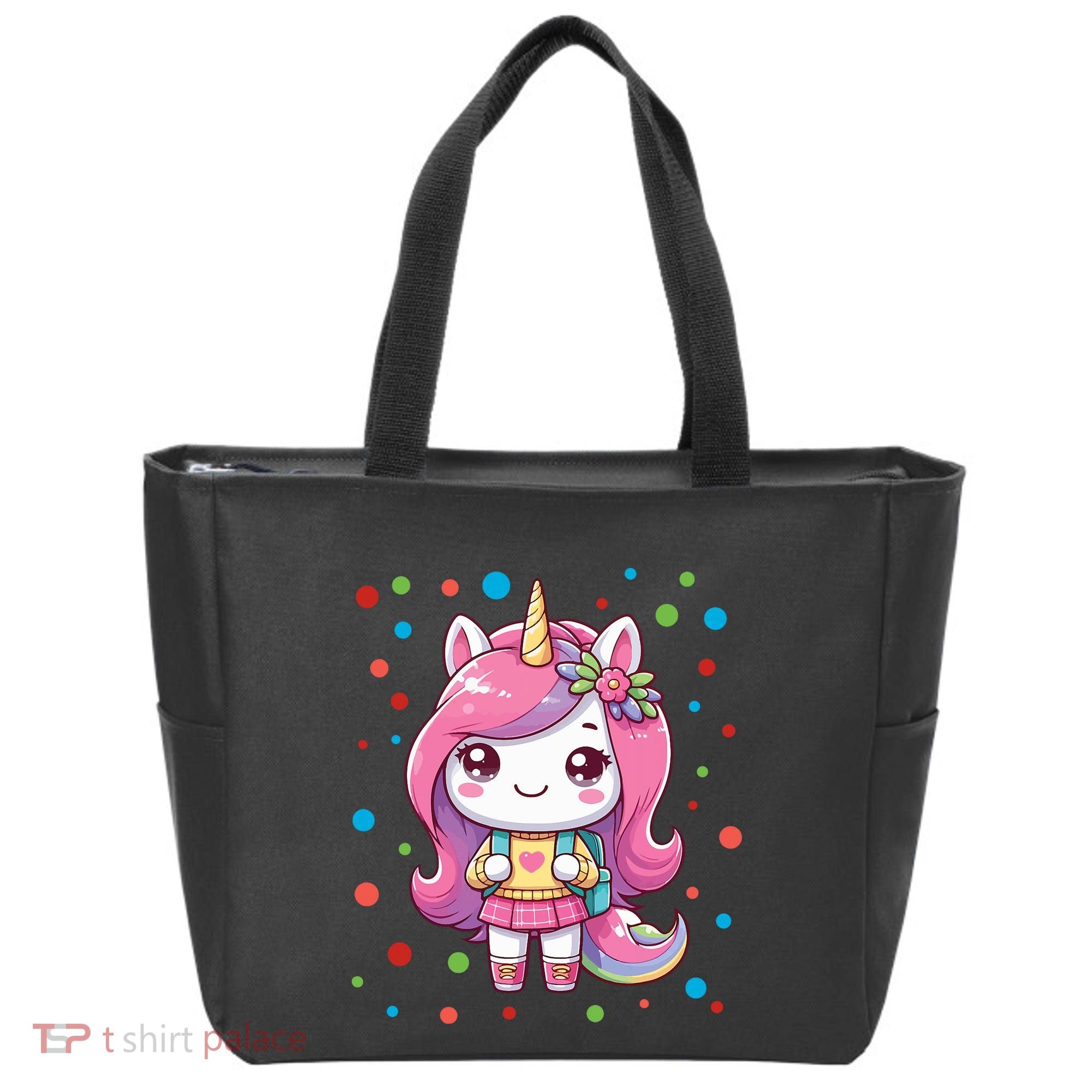 Happy Dot Day Unicorn Dots For Girl Tote Bag