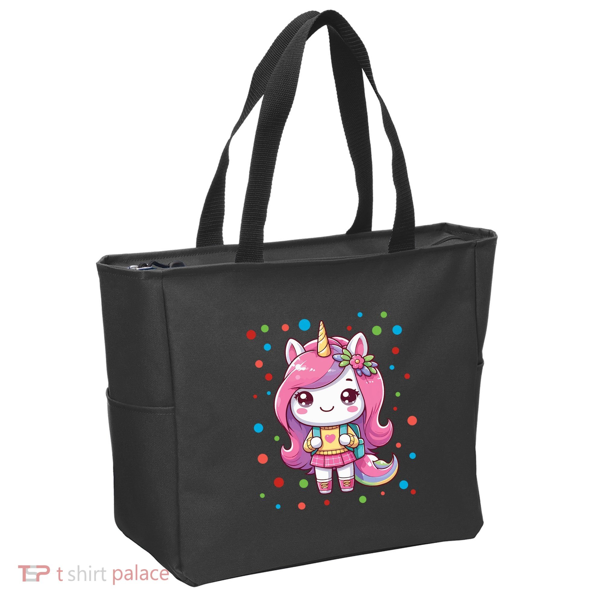 Happy Dot Day Unicorn Dots For Girl Tote Bag