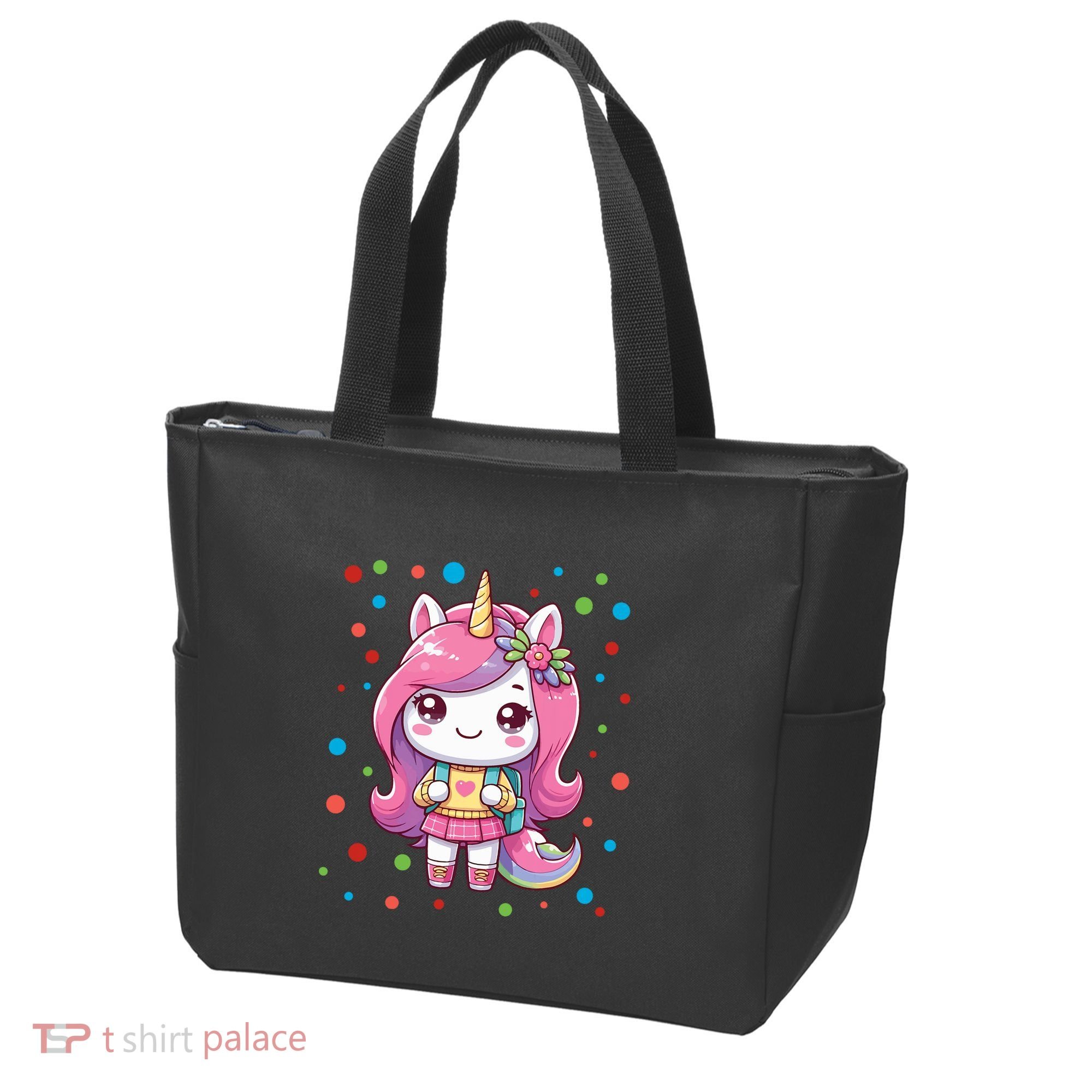 Happy Dot Day Unicorn Dots For Girl Tote Bag