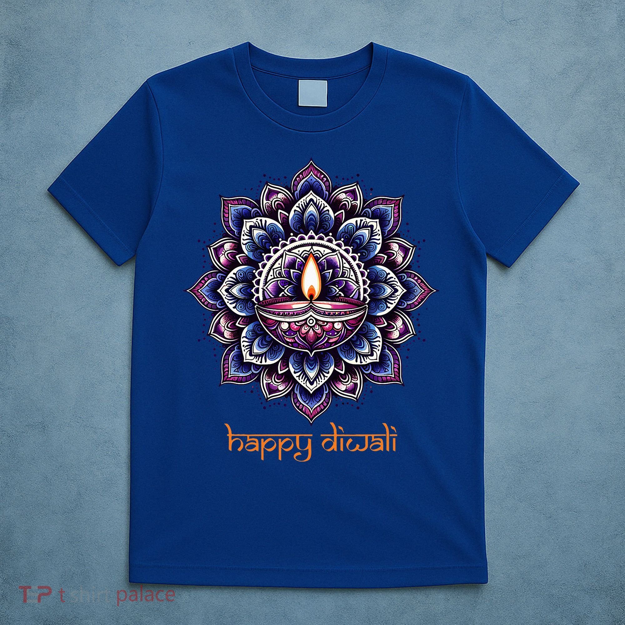 Happy Diwali Diya Oil Lamp Deepavali Festival of Lights T-Shirt