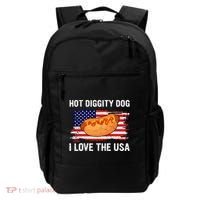 Hot Diggity Dog I Love Usa Funny Backpack thumb 0