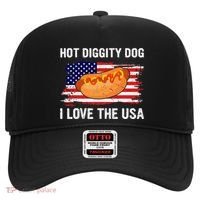 Hot Diggity Dog I Love Usa Funny Hat thumb 0