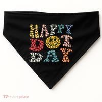 Happy Dot Day Shirts For Teacher Smile Face USA-Made Doggie Bandana thumb 0