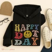 Happy Dot Day Shirts For Teacher Smile Face Hoodie thumb 4