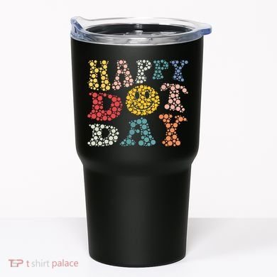 Happy Dot Day Shirts For Teacher Smile Face Tumbler