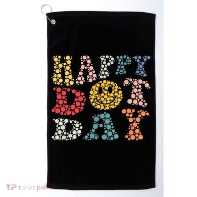Happy Dot Day Shirts For Teacher Smile Face Golf Towel