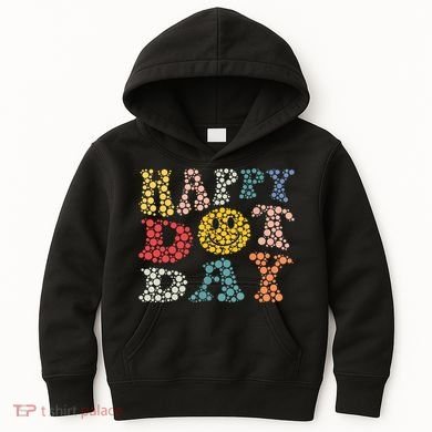 Happy Dot Day Shirts For Teacher Smile Face Kids Hoodie