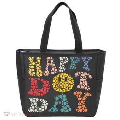 Happy Dot Day Shirts For Teacher Smile Face Tote Bag