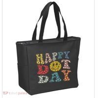 Happy Dot Day Shirts For Teacher Smile Face Tote Bag thumb 2