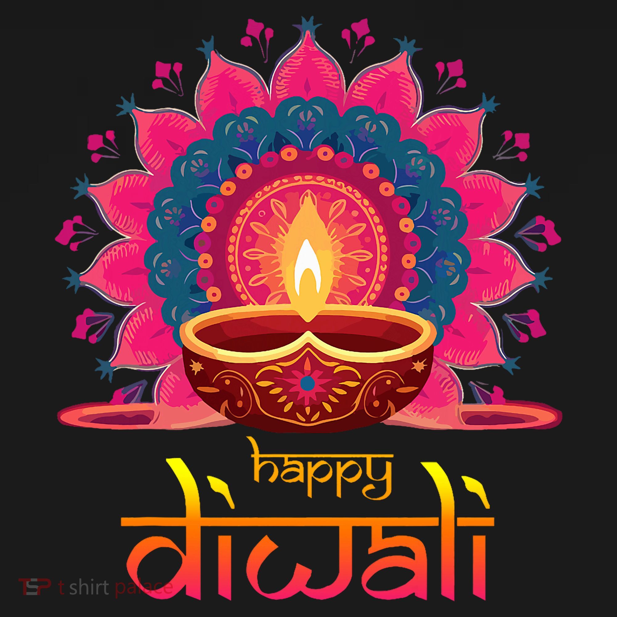 Happy Diwali Deepavali Hindu Indian Festival Of Lights T-Shirt