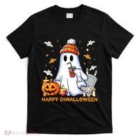 Happy Diwalloween Diwali Halloween Indian Hindu Festival T-Shirt thumb 0