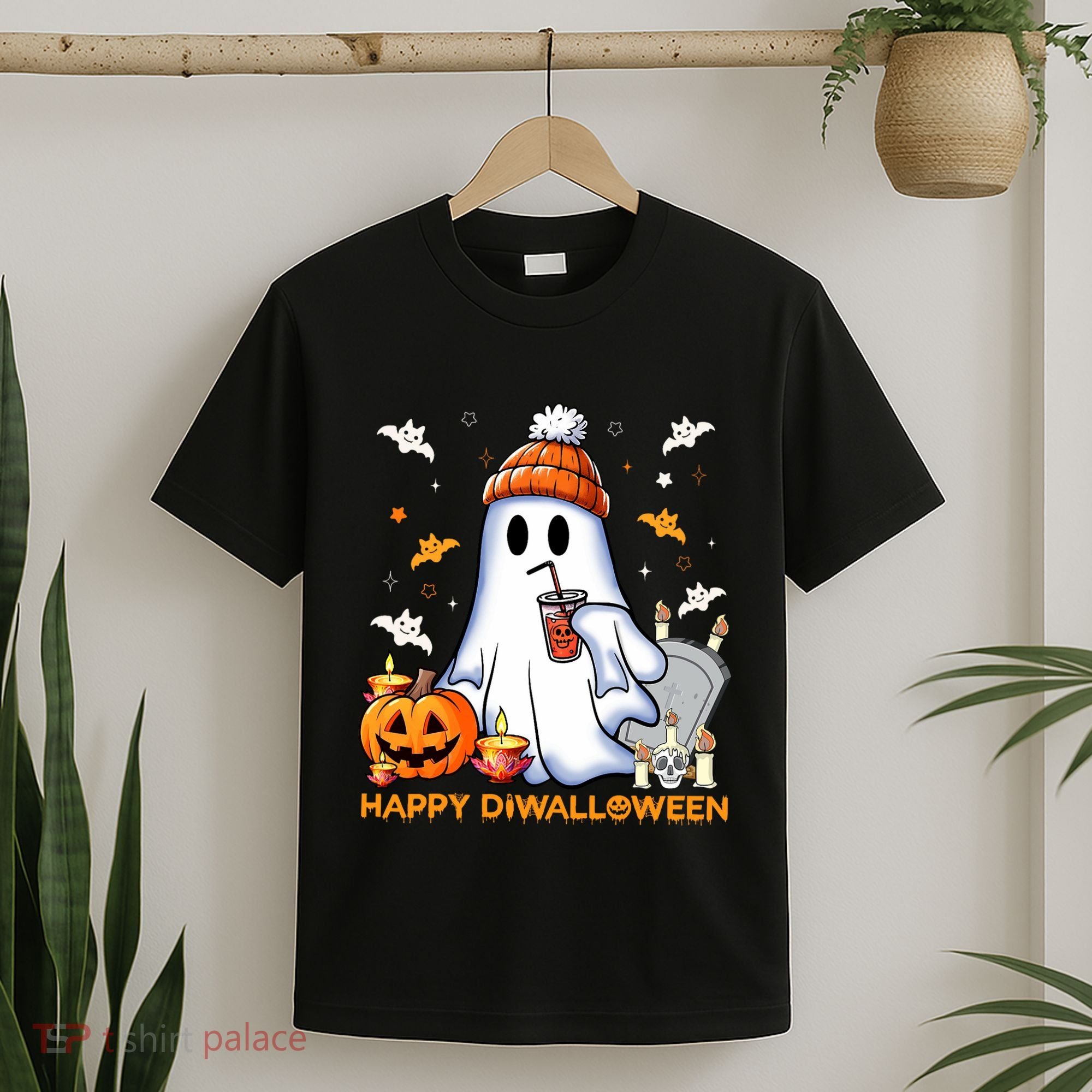 Happy Diwalloween Diwali Halloween Indian Hindu Festival T-Shirt