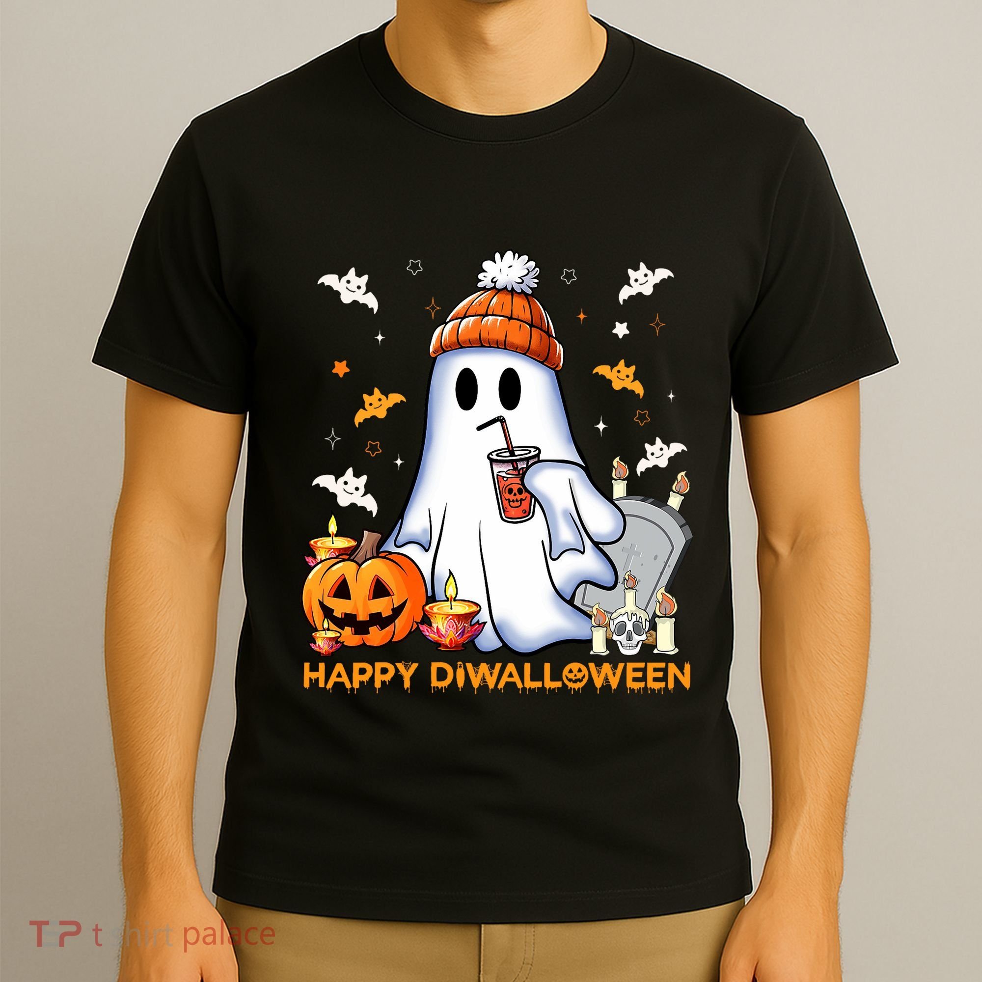 Happy Diwalloween Diwali Halloween Indian Hindu Festival T-Shirt
