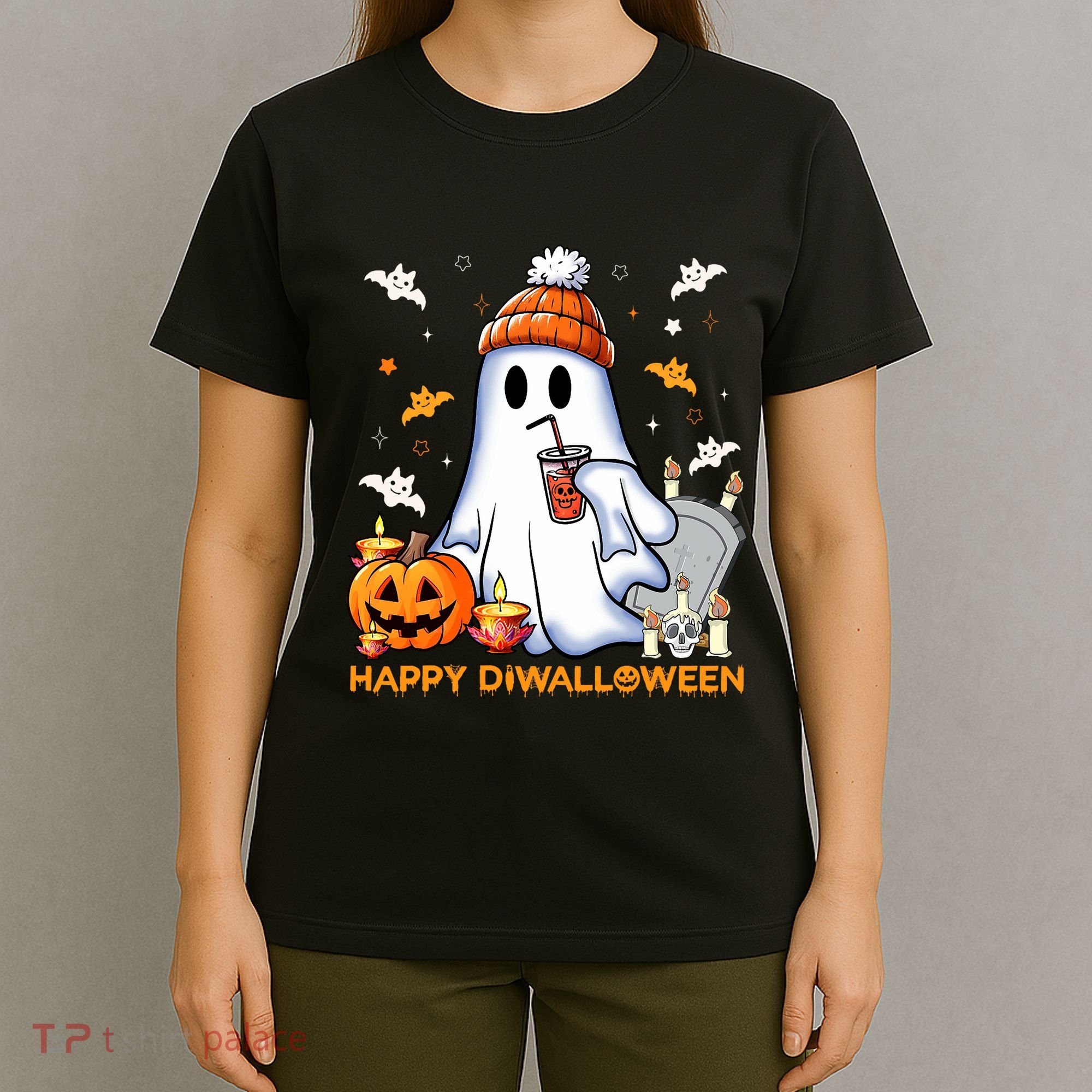 Happy Diwalloween Diwali Halloween Indian Hindu Festival T-Shirt