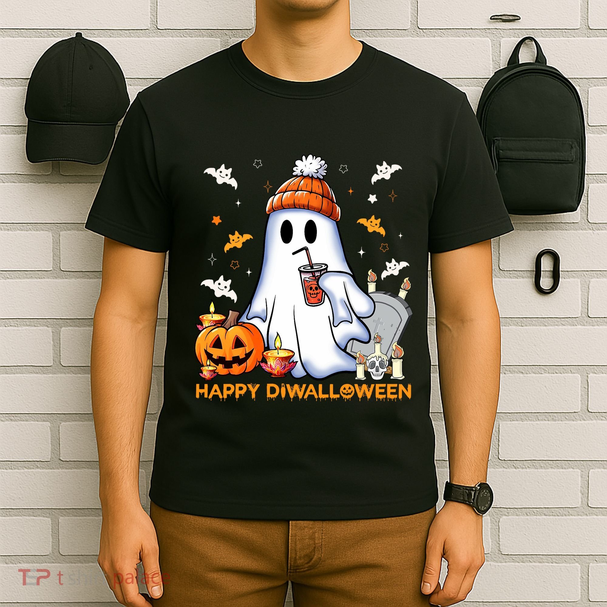 Happy Diwalloween Diwali Halloween Indian Hindu Festival T-Shirt