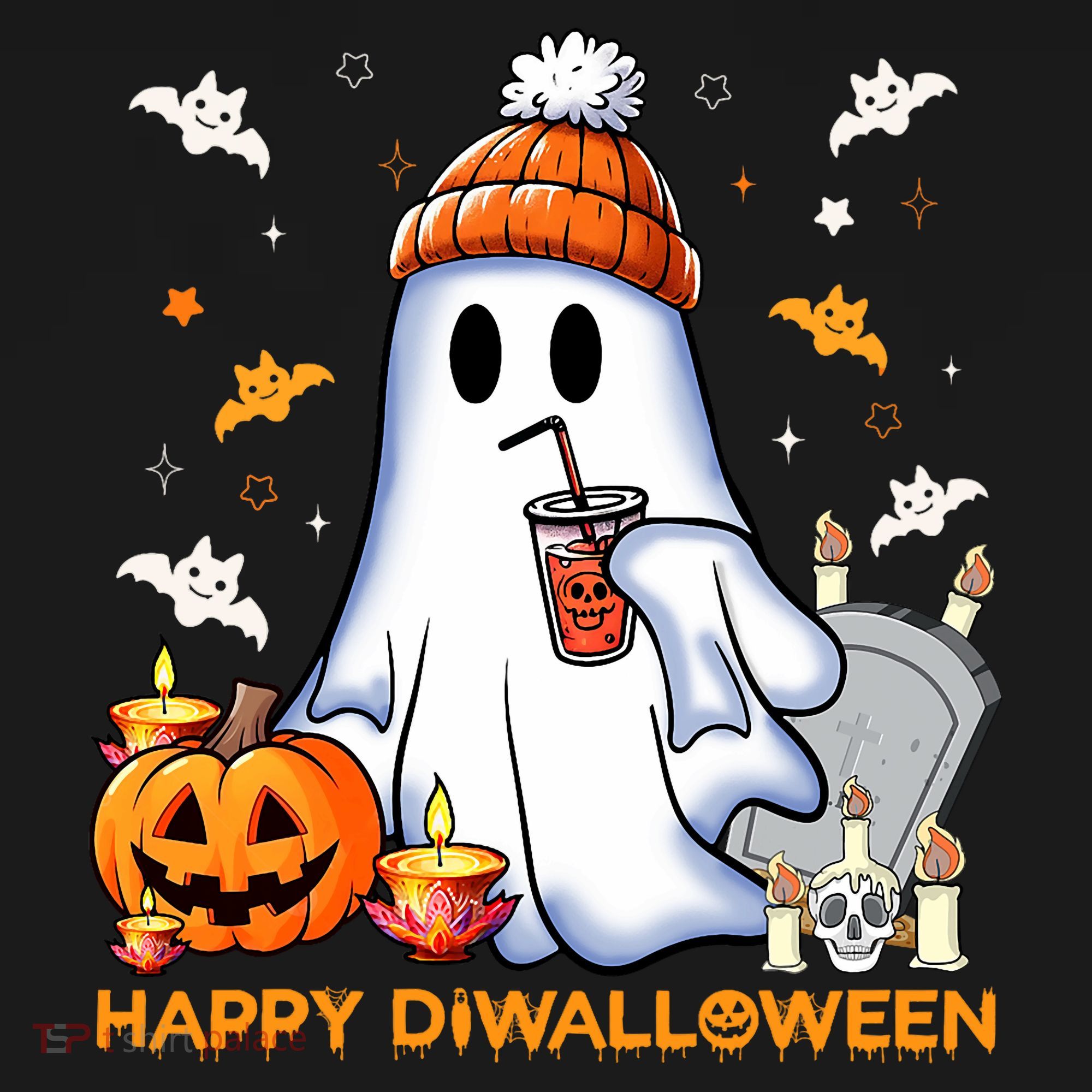 Happy Diwalloween Diwali Halloween Indian Hindu Festival T-Shirt