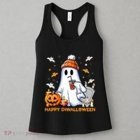 Happy Diwalloween Diwali Halloween Indian Hindu Festival Women's Tank Top thumb 3
