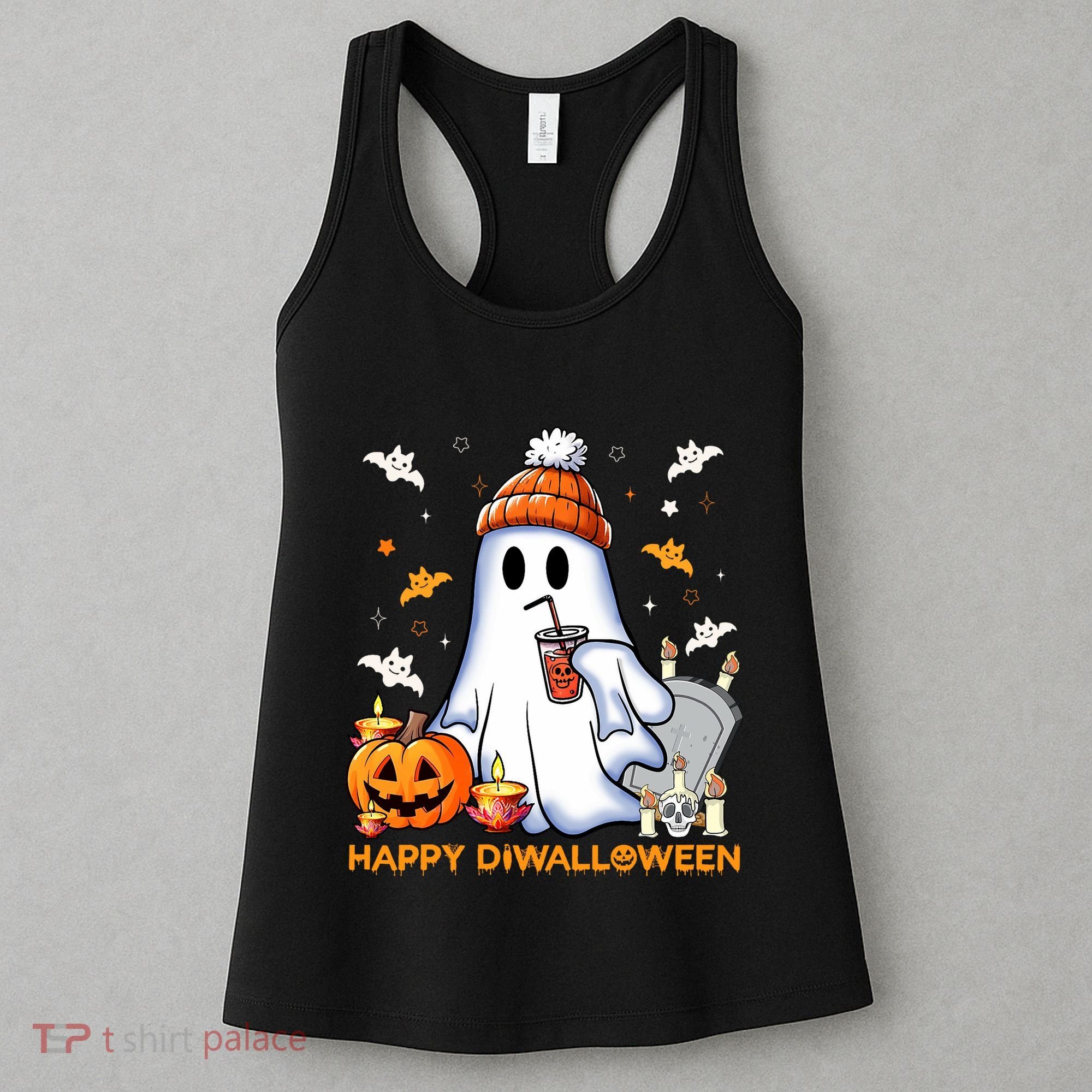 Happy Diwalloween Diwali Halloween Indian Hindu Festival Women's Tank Top