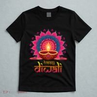 Happy Diwali Deepavali Hindu Indian Festival Of Lights T-Shirt thumb 5