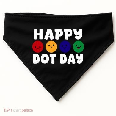 Happy Dot Day USA-Made Doggie Bandana