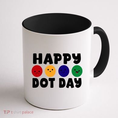 Happy Dot Day Coffee Mug back