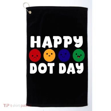 Happy Dot Day Golf Towel