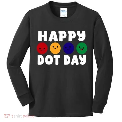 Happy Dot Day Kids Long Sleeve Shirt